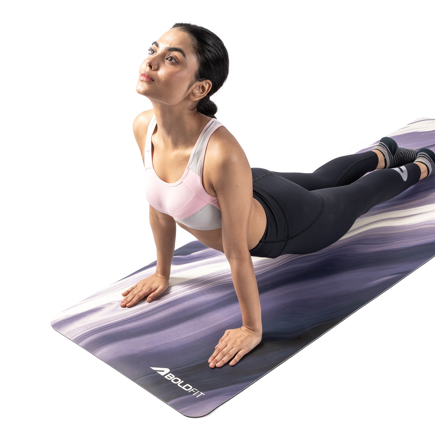 Boldfit Yoga Mats For Women Yoga Mat For Men Exercise Mat For Home Gym Mat Anti Slip YogaMate 5mm Workout Mat YogaMat For Kids Yoga Mate Gym Mats Blue